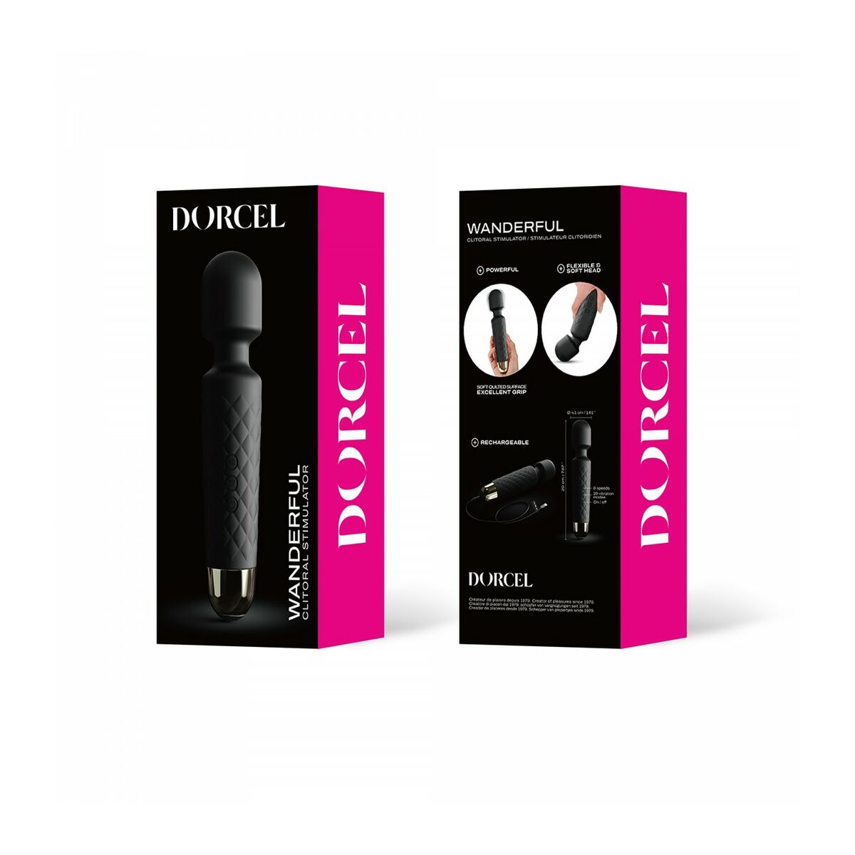 Vibrátor Marc Dorcel Wanderful Massager Fekete